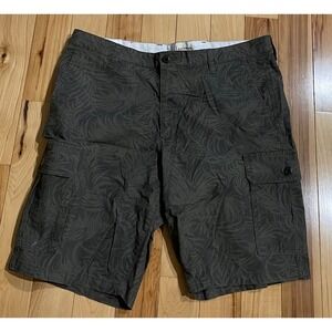 Levi's Hawaiian Floral Cargo Shorts Mens Tropical Leaf Cotton Green Size: W40